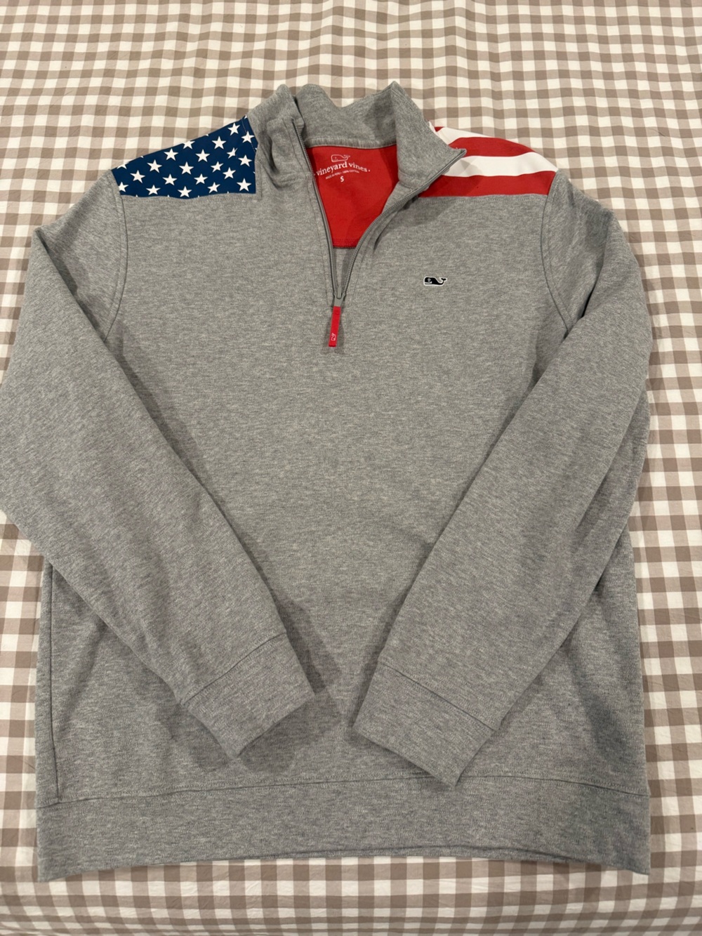 Vineyard Vines Flag Quarter-Zip Sweatshirt